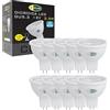 CLAR - Lampadina LED GU5.3, Faretto 12V, Luce Naturale 4000K 3,5W (Pack 10)