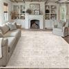 PureCozy Vintage Grande Tappeto Salotto 200x300cm Beige Antiscivolo