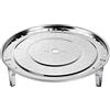 DS.DISTINCTIVE STYLE Griglia per cottura a vapore, in acciaio inox 304, con gambe rimovibili, per pentole a vapore istantanee, cestello multifunzione (26 cm)