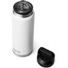 YETI Rambler Bottle Chug, Vacuum Insulated Stainless Steel Bottle with Chug Cap, White, 36 oz (1065 ml)