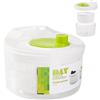 槌屋ティスコ(TSUCHIYA TSCO) Centrifuga per insalata con coperchio | Asciugacapelli manuale da cucina per lavare e asciugare insalata | centrifuga per insalata o colino di insalata, verdure e frutta