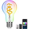 Aigostar Lampadina Alexa, Lampadine Smart E27 RGBW 4.9W 420LM, Smart Bulb A60 Luce Calda 2700K, Lampadine Intelligenti Compatibile con Alexa e Google Home. Lampadina Vintage Filamento WIFI, 1 Unità