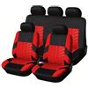 Generico Set Completo di Coprisedili Auto per Toyota Aygo X/Yaris GR Sport Hybrid/GR Corolla/Corolla Cross Hybrid 2022, Coprisedili Auto Universale Compatibili con Airbag, Traspiranti e Lavabili DCar223