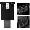 HZEL Mini luce LED USB-C per auto, 5 V RGB, regolabile, 8 colori, portatile, intelligente, USB, luce ambientale, luce notturna per interni auto, luci d'atmosfera, universale per SUV, camper, camion