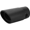 Wisecoco 62mm Tubo di Scarico Auto Universale, 1,5-2 (1.0L-2.0L) Terminale Di Scarico Universale, Gola di Scarico Silenziatore Tubo di Scarico Gola di Coda Decorazione per Auto