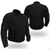 Bikers Gear Australia Chicane Lightweight Summer Air Flow Mesh Vented Motorcycle Jacket with CE 1621-1 Removable Armour Waterproof Liner Cordura