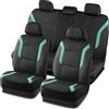 Skechers - Coprisedili in Memory Foam, resistenti e in rete traspirante, compatibili con gli airbag, comfort e protezione per la maggior parte delle auto, furgoni, camion e SUV, verde