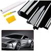 Riloer Pellicola per vetri auto Riloer, rullo oscurato per vetri auto per camper, furgoni, barche, camere da letto, uffici, isolamento termico, riflettente anti-UV, 7 mx 76 cm, trasmissione della luce 1%