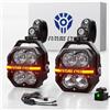 Future Eyes Fari LED Moto Supplementari, 12000LM 120W Omologati CE E-Mark E57 Fari LED IP67 Impermeabili Faretti 4 Lenti 800M Lungo Raggio Supporto Regolabile 360°