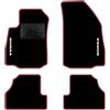 QUEMAR Tappetini Auto per Opel Mokka e Mokka X, Bordo Fucsia, 2 Ricami | 2012-2020 / Kit Tappeti Moquette e Gomma su Misura / Set 2 Anteriori + 2 Posteriori / Ricami e Colori Personalizzati
