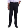 Haggar Men's Iron Free Premium Khaki Classic Fit Flat Front Expandable Waist Casual Pant