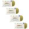 Mr.Moris Mr. Moris | Filetti Alici Mar Cantabrico Olio Oliva | Acciughe Mar Cantabrico Lavorazione Manuale | Acciughe Cantabrico Spesse Saporite Carnose Pesca Sostenibile - 4 x 50 g