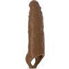 BDSMAGE Manicotto per pene per estensione del pene 5 cm, 28 cm Manicotto per pene taglia XXL Ingrandimento del grande Giocattoli sessuali per coppie Uomini (Marrone)