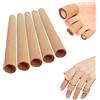 salefun 5 Tubo Proteggi Dita per Mani e Piedi Tubo Proteggi Dita Protezione Tubolare Ritagliabile in Gel