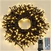 A.bigwhale Catena Luminosa 300 Led, Luci Natale Esterno Interni 30 M Luci da Fata Esterni, 8 Modalità Luci da Stringa per matrimoni in giardino feste di Natale, Luci Albero di Natale