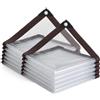 YILUFACAI Telone trasparente con occhielli, impermeabile, trasparente, 2 x 3 m-2P, per esterni, piante, serre da giardino, mobili per animali domestici