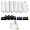 Voluas Set di ricambio per fontana di gatti e spugne prefiltro per fontana di gatti in ceramica da 2,2 l/74 oz - 6 filtri e 6 spugne prefiltro