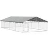 vidaXL Gabbia per Cani da Esterno con Tetto 600x300x150 cm