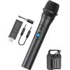 smashing Microfono senza fili per karaoke | Sistema di microfono portatile senza fili con ricevitore USB | Microfono multiuso per karaoke e mixer