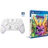 PDP Victrix Pro BFG Wireless Gaming Controller PlayStation 5/PS5/PS4/PC Modular Gamepad Remappable Buttons Customizable Triggers/Paddles/D-Pad PC App Bianco + Spyro Trilogy Reignited PS4