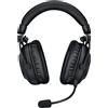 Logitech Cuffia con microfono Logitech G PRO X2 Lightspeed Cuffie Gaming Wireless + Stand, Microfono a Braccio Rimovibile, Driver Grafene 50 mm, DTS Headphone X2.0, Surround7.1, Bluetooth/USB/3.5 Aux, PC, PS5, PS4, Nintendo Switch, Nero [991-000550]