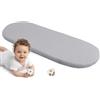 Medi Partners Lenzuola Lettino Culla 86x40 Lenzuolo Navicella Neonato Carrozzina con Angoli - 100% Cotone Passeggino Materasso Fitted Sheet Coprimaterasso (Grigio)