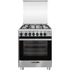 Glem Gas GLEM_GAS SA664MI6 CUCINA 60X60 A INOX F.E. 8F VENTIL. GRIGLIE PIATT.