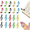 Junhonze 20 Pezzi Fermagli Per Spartiti In Plastica - Clip Laterale Per Libro - Leggio Musicale - Musicali Clip Per Pagine, Adatti Per Leggii, Organizzazione Di Libri E Forniture Per Ufficio