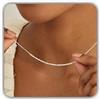 Handmade codice Morse Collana argento sterling 925 personalizzato messaggio gioielli fatti a mano