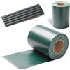 Fogmiea Striscia frangivista in PVC, pellicola di protezione per 70m x 19cm per recinzione a doppia asta, con 60 clip di fissaggio, 450g/m², protezione antivento per balcone e giardino, verde