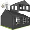 tectake® Gazebo da Giardino 6 x 4 m, Tendone Impermeabile, Protezione UV50+