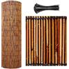 Jpquantrics Canne Di Bambu per Esterno Arelle Canniccio 50-160cm Di Altezza Cannette in Canna Di Bambù Privacy Ombra Recinzione Esterno Per Piscina Terrazza Patio Facile Installare Robusti/Impermeabili(H100xL200c