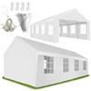 tectake® Tendone per Feste 8 x 4 m, Gazebo Impermeabile, Protezione UV 50+