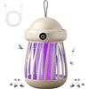JOPWUE UV - Lampada anti-zanzare, USB, 1200 mAh, 365 nm UV per zanzare, uccide zanzare, elettrico, per interni, giardino, esterno, bambini, camera da letto, campeggio, (bianco)