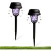 UEXEDO 4 pezzi trappola per zanzare solare, 2 in 1, anti-zanzare e illuminazione, lampada anti-zanzara presa di terra, illuminazione esterna impermeabile, luce viola anti zanzare per giardino, cortile
