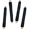 Diompirux 0,65mm Set di 4 in Alluminio da Giardino, Filo Giardinaggio per L'artigianato e Legare Le Piante, Filo per Legare Fiori in Nero Avvolto, Filo Metallico Modellabile, per Alberi,Piante