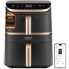 COSORI - FRIGGITRICE AD ARIA Turbo Tower Pro Smart, 2630W, 10,8 Litri con Rivestimento Ceramico, Doppia Resistenza, Cottura a 3 Livelli, 7 Funzioni, 2
