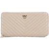 Pinko Portafoglio Ryder in Pelle, Beige, 20,5 x 10,5 x 2,8 cm, con Cerniera e Portamonete