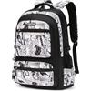 Amythe Zaino Scuola Media e Superiore per Ragazzi: Stile Casual e alla Moda per Adolescenti dai 10 Anni in su, Zainetto Porta PC Grande Nero in Nylon Impermeabile