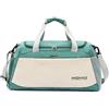 HOMHOLDON Borsone Sportivo con Scomparto per Scarpe e Tasca Bagnata, da Palestra per Donna e Uomo, da Trasporto Fine Settimana Impermeabile da Viaggio da Notte (Verde)