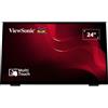 Viewsonic TD2465 visualizzatore di messaggi Pannello piatto interattivo 61 cm (24") LED 250 cd/m² Full HD Nero Touch screen