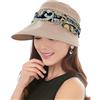 KXF Paciffico 2-in-1 - Parasole pieghevole a tesa larga, ad asciugatura rapida, UPF 50+, cappello da spiaggia da viaggio, per vacanze, spiaggia, nuoto, ciclismo, campeggio, trekking, corsa, copricapo