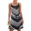 TBSCWYF Copricostume Donna Mare Vestito Stampato Ondulato Bikini Cover Up Senza Maniche Abito da Spiaggia Tropical Causal Abiti Estivi Copricostume Donna Mare Vestito Senza Maniche