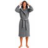 Intimitaly SOMMARUGA - Accappatoio Nido d'Ape Uomo, Accappatoio Nido d'Ape Donna in Cotone 100% con Cappuccio, Tasche e Cintura Regolabile