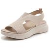 Dasongff Sandali Ortopedici Donna Estate Confortevole in Maglia Piattaforma Scarpe Da Spiaggia Leggero Antiscivolo Traspirante Boemia Punta Aperta Sandali con Tacco Blocco Bohemia Romano Sandals