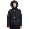 Extreme Pop Giacca Invernale da Uomo Giaccone Parka Impermeabile con Pura Piuma Bianca D'Oca con Cappuccio Brand Inglese Ultima Settimana di Grandi Saldi (L, Nero 2)