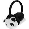 Ipetboom Paraorecchie Panda Unisex in Pile Protezione Termica Completa per Scaldaorecchie Cartoon Pieghevole per Inverno