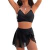 Novocloud Bikini Sexy Spiaggia Beachwear Swimwear, Sportivo Mare Estate Costume Due Pezzi Donna Donna Due Pezzi Bikini Pancia Costume da Bagno (IT, Testo, M, Regular, Regular)