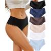 Sth Big Mutande Donna Senza Cuciture Vita Alta Slip Microfibra Intimo Sexy Multipla Culotte Underwear Invisibili Mutandine Donna Briefs Pacco da 6