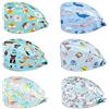 Comius Sharp 6 Pezzi Cappello Scrub Turbante Cappello, Regolabile Cappelli da Lavoro con Fascia Sudore, Cappello Copricapo Stampati Cappellino Robin Uomini e Donne